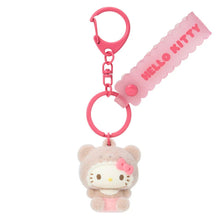 Load image into Gallery viewer, Japan Sanrio Flocking Mascot Keychain (Kuma)
