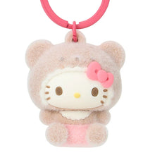 Load image into Gallery viewer, Japan Sanrio Flocking Mascot Keychain (Kuma)
