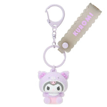 Load image into Gallery viewer, Japan Sanrio Flocking Mascot Keychain (Kuma)

