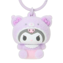 Load image into Gallery viewer, Japan Sanrio Flocking Mascot Keychain (Kuma)
