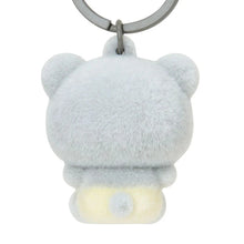 Load image into Gallery viewer, Japan Sanrio Flocking Mascot Keychain (Kuma)
