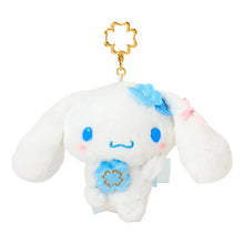 Load image into Gallery viewer, Japan Sanrio Cinnamoroll Plush Doll Keychain (Light Blue Clover)
