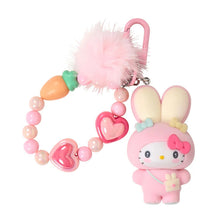 Load image into Gallery viewer, Japan Sanrio Flocking Mascot Keychain (Easter Rabbit)
