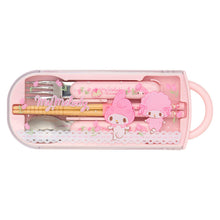 Load image into Gallery viewer, Japan Sanrio Chopsticks Fork Spoon &amp; Case
