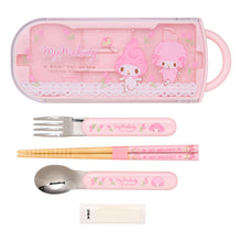 Load image into Gallery viewer, Japan Sanrio Chopsticks Fork Spoon &amp; Case
