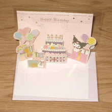 Load image into Gallery viewer, Japan Sanrio Kuromi / Hello Kitty / My Melody / Cinnamoroll Greeting Card Birthday Card
