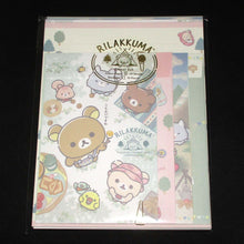 Load image into Gallery viewer, Japan San-X Rilakkuma Letter Paper &amp; Envelope Set (Camping)
