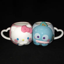 Lade das Bild in den Galerie-Viewer, Japan Sanrio Hello Kitty &amp; Hangyodon Pair Ceramic Mug Set
