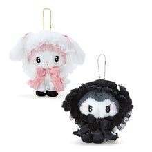 Lade das Bild in den Galerie-Viewer, Japan Sanrio Kuromi / My Melody Plush Doll Keychain (Moon Night)
