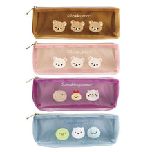 Load image into Gallery viewer, Japan San-X Rilakkuma / Sumikko Gurashi Mesh Slim Pencil Case Pen Pouch
