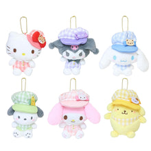 이미지를 갤러리 뷰어에 로드 , Japan Sanrio Plush Doll Keychain (Gingham Cap)
