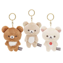 Load image into Gallery viewer, Japan San-X Rilakkuma Plush Doll Keychain Key Ring
