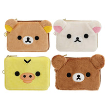 Load image into Gallery viewer, Japan San-X Rilakkuma Plush Card Holder Coin Purse (Face)
