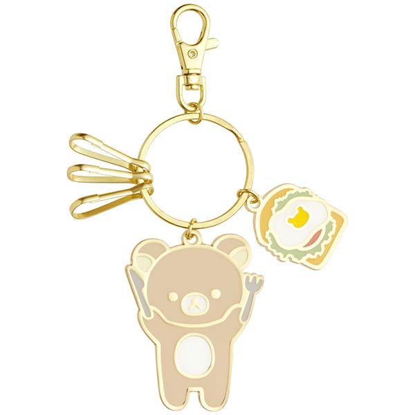 Japan San-X Rilakkuma Metal Keychain Key Ring (New Basic Vol.2)