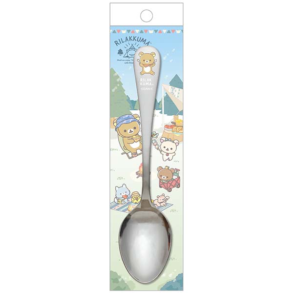 Japan San-X Rilakkuma Stainless Steel Spoon / Fork (Camping)