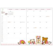 Load image into Gallery viewer, Japan San-X Rilakkuma 2024 Weekly B6 Schedule Book / Planner
