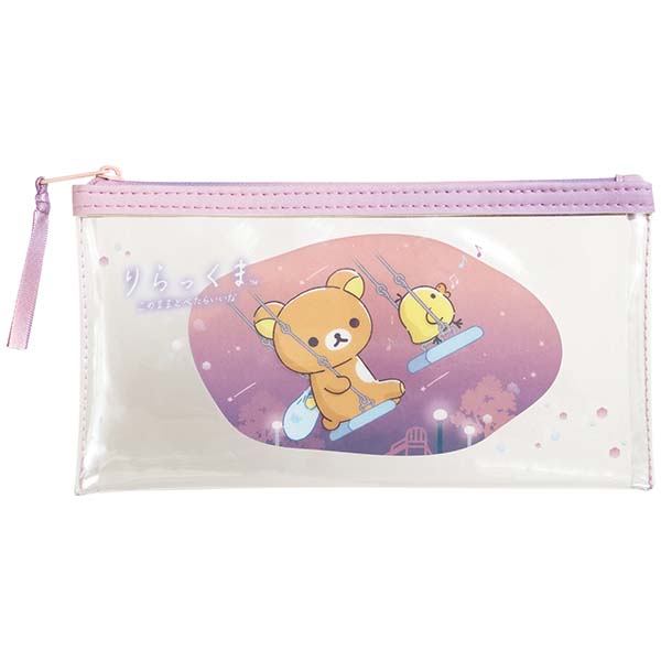 Japan San-X Rilakkuma Clear Pencil Case Pen Pouch (Sleep)