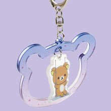 Load image into Gallery viewer, Japan San-X Rilakkuma Acrylic Keychain (Swing)
