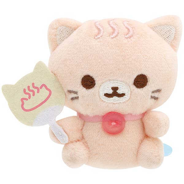 Japan San-X Rilakkuma Mini Plush Doll Soft Toy (Neko Onsen)