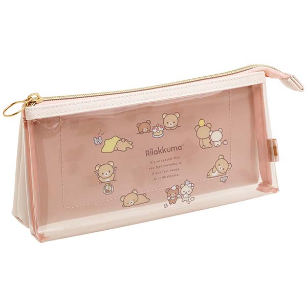 Japan San-X Rilakkuma Clear Pencil Case Pen Pouch (Basic)