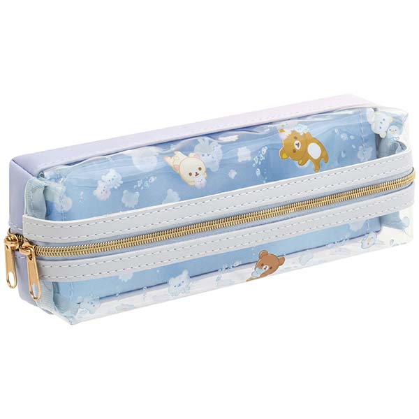 Japan San-x Rilakkuma Pencil Case Pen Pouch (Ocean)