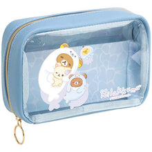 Load image into Gallery viewer, Japan San-x Rilakkuma Clear Pouch (Ocean)
