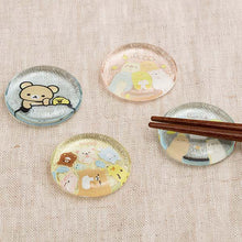 이미지를 갤러리 뷰어에 로드 , Japan San-X Rilakkuma / Sumikko Gurashi Clear Glass Chopsticks Rest
