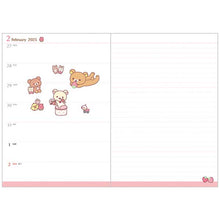 Charger l&#39;image dans la galerie, Japan San-X Rilakkuma 2025 Weekly B6 Schedule Book / Planner
