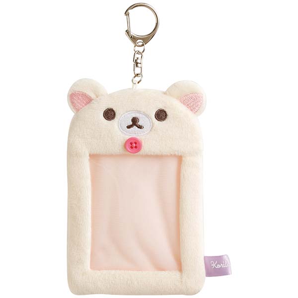 Japan San-X Rilakkuma Korilakkuma Plush Photo Card Holder (Cotton