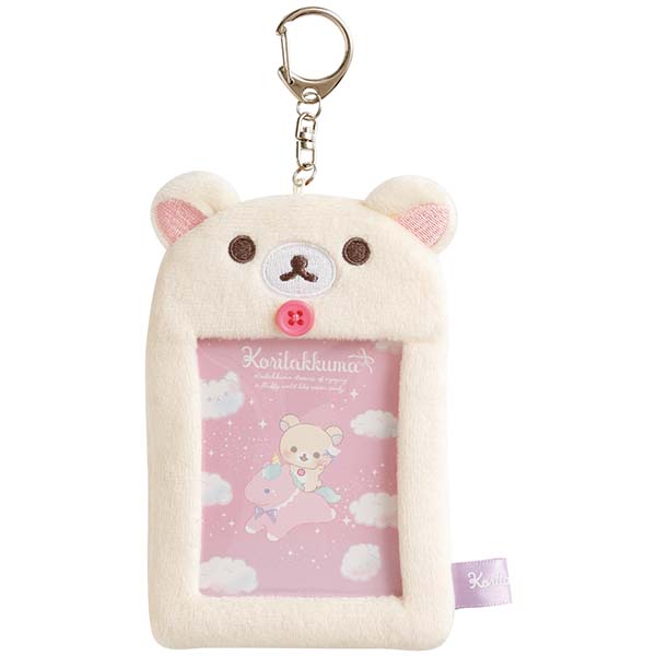 Japan San-X Rilakkuma Korilakkuma Plush Photo Card Holder (Cotton