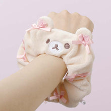 Carica l&#39;immagine nel visualizzatore di Gallery, Japan San-X Rilakkuma Korilakkuma Plush Scrunchies Ponytail Holder Hair Tie (Cotton Candy in the Sky)
