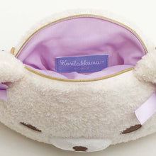 Load image into Gallery viewer, Japan San-X Rilakkuma Korilakkuma Plush Shoulder Bag (Cotton Candy in the Sky)
