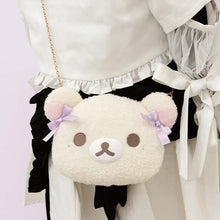 Load image into Gallery viewer, Japan San-X Rilakkuma Korilakkuma Plush Shoulder Bag (Cotton Candy in the Sky)
