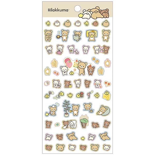 Japan San-X Rilakkuma Sticker Seal (Favorite Things)