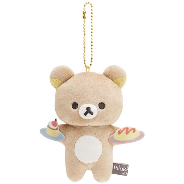 Japan San-X Rilakkuma Plush Doll Keychain (Favorite Things)