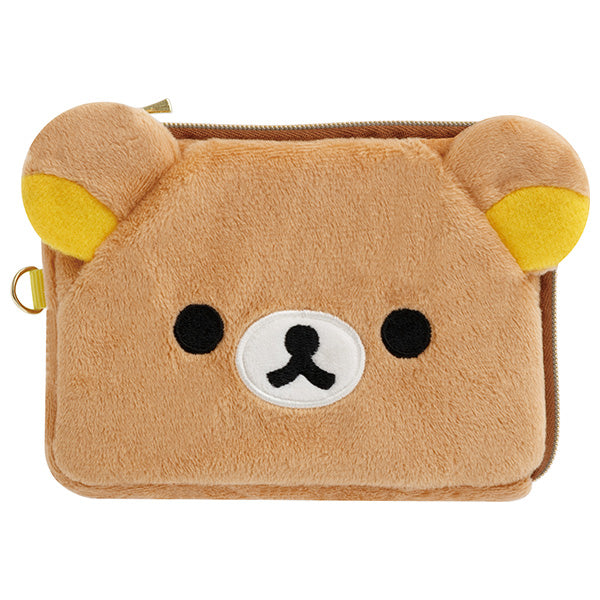 Japan San-X Rilakkuma Plush Card Holder Coin Purse (Face)