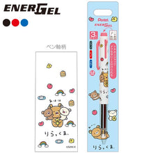 Load image into Gallery viewer, Japan San-X Rilakkuma Energel 3 Color Ballpoint Pen (Relax and Warm)
