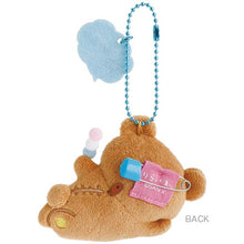 Load image into Gallery viewer, Japan San-X Rilakkuma Plush Doll Brooch Keychain (Relax and Warm)
