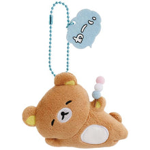 Load image into Gallery viewer, Japan San-X Rilakkuma Plush Doll Brooch Keychain (Relax and Warm)
