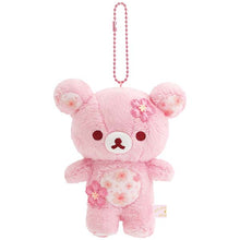 Load image into Gallery viewer, Japan San-X Rilakkuma Plush Doll Keychain (Sakura)
