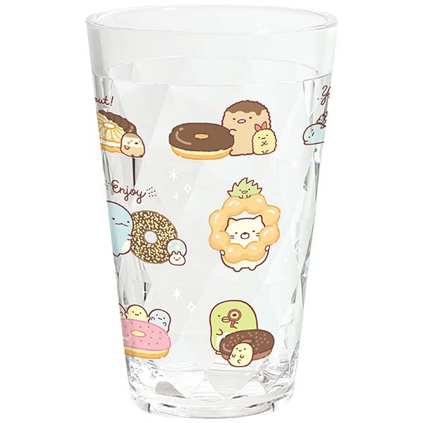 Japan San-X Sumikko Gurashi Clear Plastic Cup (Mister Donut)