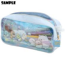 Lade das Bild in den Galerie-Viewer, Japan San-x Sumikko Gurashi Clear Pencil Case Pen Pouch (White Bear&#39;s Hometown)
