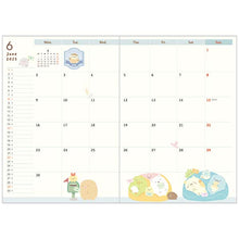 Afbeelding in Gallery-weergave laden, Japan San-X Sumikko Gurashi 2025 Monthly B6 Schedule Book / Planner (Bus)
