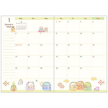 Load image into Gallery viewer, Japan San-X Sumikko Gurashi 2025 Monthly A6 Schedule Book / Planner (Gift Box)
