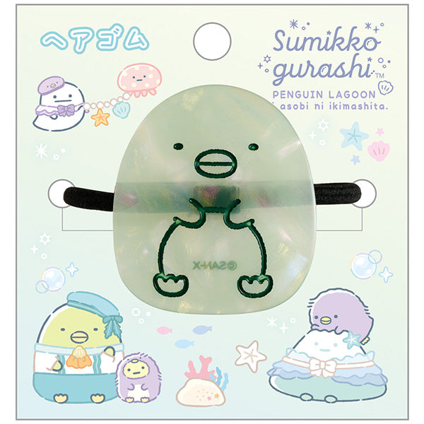 Japan San-X Sumikko Gurashi Ponytail Holder Hair Tie (Penguin Lagoon)