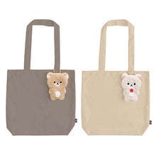 Afbeelding in Gallery-weergave laden, Japan San-X Rilakkuma Shopping Tote Bag with Plush Pouch (Moko Moko)
