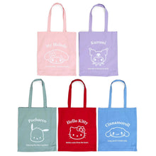 Charger l&#39;image dans la galerie, Japan Sanrio Hello Kitty / My Melody / Kuromi / Cinnamoroll / Pochacco Canvas Tote Bag (Simple Design)
