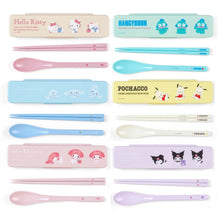 Lade das Bild in den Galerie-Viewer, Japan Sanrio Spoon Chopsticks and Case (New Life)
