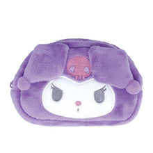 Cargar imagen en el visor de la galería, Japan Sanrio Kuromi / Hangyodon / Bad Badtz Maru / Hello Kitty Plush Pouch with Mirror (Face)
