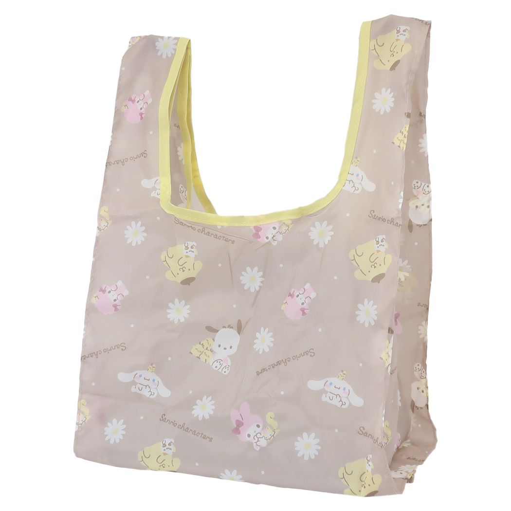 Japan Sanrio Characters Mix Eco Shopping Tote Bag (Logo) S